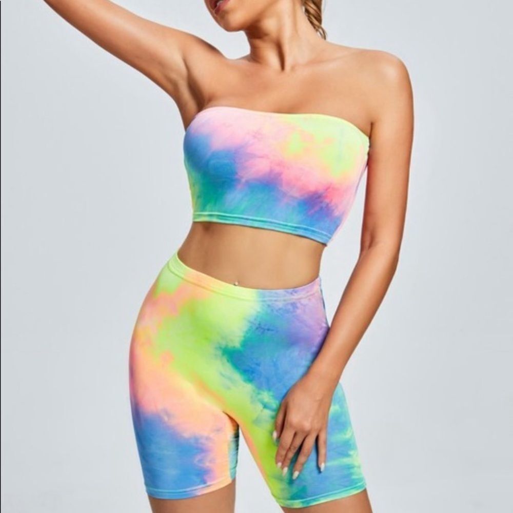 LAST SET! Sunny Feeling Tie Dye Shorts Set - Picture 5 of 8